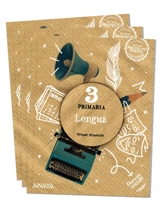 Lengua Trim. 3, Operación Mundo, 3ºep - BANCO DE LIBROS